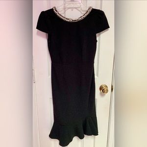 Betsey Johnson Black Sheath Career Dress